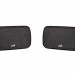 Polk Audio SR2 Wireless Surround Sound Speakers for React Soundbars, Active Speakers for Home Cinema Sound System, Dedicated L & R Speaker, Wall