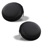 QEEQPF 2pcs Mini Earphone Storage Case, Hard Shell Zipper Storage Case, Protective Case for Headphones, Mini Headphone Case, Multifunctional Carr