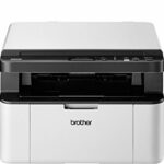 Brother DCP-1610W Mono Laser Printer - All-in-One, Wireless/USB 2.0, Compact, A4 Printer, Small Office/Home Printer, White