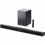 SHARP HT-SBW202 2.1 Soundbar with Wireless Subwoofer, 200W Slim Speaker w. Bluetooth 4.2, for Streaming - Aux, USB Playback, HDMI ARC/CEC & Digit