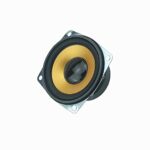 JINGERL 2PCS 4 Ohm 2.5Inch Audio Woofer Speaker 65MM Full Range Rubber Edge Orange Basin Square Loudspeaker DIY Home Theater Sound Speak