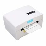 Gaeirt Thermal Printer, 100-240V Clear Printing 2 Printing Methods Professional Label Printer 80mm for Shipping Packages (UK Plug)