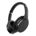 Srhythm NC25 Active Noise Cancelling Headphones, Bluetooth Wireless Over Ear Headset with Mic, 50H Playtime Quick Charge, Low Latency Mode, Conne
