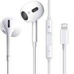 Earphones for iPhone,Headphones,In-Ear Stereo Noise Isolating Earbuds, Mic and Volume Control Compatible with iPhone 14/14 Pro/13/13 Pro/12/12 Pr