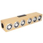 PUSOKEI Wireless Speaker Soundbar for Phone Tablet PC, Bluetooth 5.0 50W Small Soundbar, HiFi Sound Computer Sound Bar Stereo Soundbar for Window