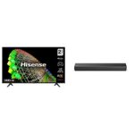 Hisense 58A6BGTUK (58 Inch) 4K UHD Smart TV, with Dolby Vision HDR, DTS Virtual X, Youtube, Netflix HS214 2.1Ch All- In-One 108W Soundbar with Bu