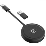 Wireless Carplay Adapter for iPhone, Wireless CarPlay Dongle Adapter, Bluetooth CarPlay Adapter Convert OEM Wired CarPlay to Wireless for Audi Po