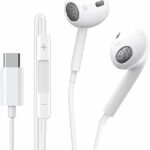 USB C Headphones for Samsung Galaxy S23 Ultra S22 S21 S20 USB C Earphones with Microphone In-Ear Headphones Wired Earbuds USB Type C Earphones fo