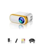 SOTEFE Mini LED Projector Portable 6000 Lumens-WiFi Video Projector 1080P Full HD For iPhone Samsung, Huawei Smartphone Home Projector Office The