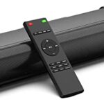 Popozono 2.0ch Soundbar, 16-inch Small Sound Bar for TV, PC Soundbar Built-in DSP & 3D Surround Sound, 3 EQ Modes, Wireless Bluetooth 5.0, Optica
