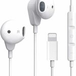 Wired Earphones iPhone Headphones Lightning headphones[Apple MFi Certified] Built-in Microphone & Volume Control Compatible with iPhone 14/13/13P
