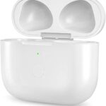Charging Case Replacement Compatible with AirPods 3rd Generation, Wireless AirPods 3 Charger Case with Pairing Sync Button Without Earbuds, White