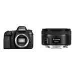 Canon EOS 6D Mark II Digital SLR Camera - Black & EF 50 mm 1.8 STM Lens