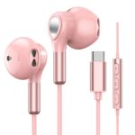 USB C Headphones for Samsung Galaxy S23 Ultra S22 S21 FE S20 A53 A54 USB C Earphones with Microphone In-Ear Headphones Wired Earbuds USB Type C E