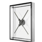 3D Holographic Fan Projector 3D Hologram Fan Display LED Light Beads Naked Eye Holographic Fan Holographic Imaging Player 3D Advertising Fan (Col