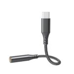 USB C to 3.5mm Jack, Aux to USB C Headphones Adapter Type C to 3.5mm Aux Adapter Compatible with Samsung Galaxy S23 S22 S21 Ultra Note 20,other u