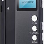 Digital Voice Recorder, Homder USB Professional Dictaphone Voice Recorder with MP3 Player, Voice Activated Recorder with Rechargeable, Stereo HD