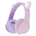 PowerLocus Kids Headphones, P2 Bluetooth Headphones for Kids with Volume Limit 85DB, Kids Wireless Headphones Over Ear with Microphone, Foldable,