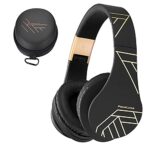 PowerLocus Bluetooth Headphones Over Ear, Wireless Headphones with Microphone, Foldable Headphone, Soft Memory Foam Earmuffs & Lightweight, Micro