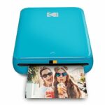 KODAK Step Instant Photo Printer With Bluetooth/NFC, ZINK Technology & KODAK App for iOS & Android (Blue) Prints 2x3” Sticky-Back Photos.