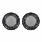 sourcing map 2Pcs 3.5" 92mm Bass Speaker Passive Radiator Auxiliary Rubber Vibration Plate Subwoofer DIY Repair
