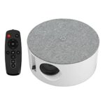 Mini Projector, Easy Connection Phone Projector Remote Control Wireless Projection 1080P FHD Widely Used for Office(#2)