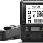 NETUM Portable Label Printer, 58mm Bluetooth Thermal Label Printer with Rechargeable Battery, For Barcode, Office, Warehouse, Shipping, Clothing,