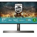 PHILIPS Gaming 279M1RV - 27 Inch 4K 144Hz Console Gaming Monitor, 1ms, Nano IPS, DTS sound, Speakers, Height Adjust (3840 x 2160 @ 144Hz HDMI 2.1