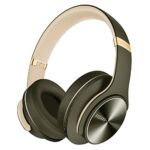 DOQAUS Bluetooth Headphones Over Ear, 80Hrs Playtime, BT5.3 Wireless Headphones with Mic, 3 EQ Mode, Foldable Headphones with HiFi Stereo Bass So