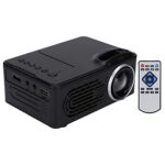 Small Home Projector, Mini Portable Projector with Video HD Multimedia Interface, Theater Projector for Indoor Outdoor Support 1920 X 1080 (UK Pl