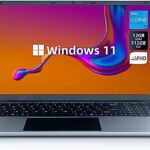 ANMESC 15.6'' Laptop 12GB DDR4 512GB SSD, Intel Celeron N5095 Quad-Core Processor Windows 11 Laptop up to 2.9Ghz, 1080P Screen Laptops with Long