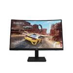 HP X27qc Curved Gaming Monitor, 165Hz, VA, Full HD (2560 x 1440), 27 Inch, 1ms response time, AMD Freesync Premium, (1 HDMI, 1 DP) - Black