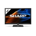 SHARP 24EA3K 24 Inch 720p HD Ready LED TV with Freeview HD, 2 x HDMI, SCART, USB Record and Media Player - Black