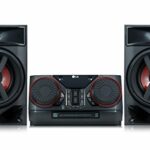 LG CK43 Mini HiFi System with CD, Radio and USB Input Chrome/Black/Red