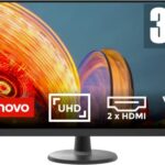 Lenovo D32u-40 32 inch UHD (3840x2160) Monitor (VA Panel, 75Hz, 4ms, 2x HDMI, DisplayPort) - Raven Black