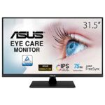 ASUS VP32AQ Eye Care Monitor â€“ 31.5-inch, WQHD (2560 x 1440), IPS, 100% sRGB, HDR-10, 75Hz, Adaptive-Sync/FreeSync, DisplayPort, HDMI, Flicker