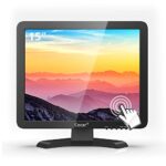 Touchscreen Monitor, 15 inch 1024x768 POS Touchscreen Monitor High Res LED Monitor Built-in Touchscreen Display VGA USB Touch-Screen Monitor for
