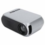 Portable Projector,Mini Video Projector 600 Lumens and 1080P Full HD Supported,Home Theater Supports AV/USB/Micro Memory Card/HDMI, Speakers/Ster
