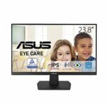 ASUS VA24EHE 24" (23.8") Monitor, FHD (1920x1080), IPS, 75Hz, HDMI, DVI-D, D-Sub, Flicker free, Low Blue Light, TUV certified, Adaptive-Sync