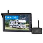 AUTO-VOX W10 Wireless Reversing Camera for Vans Strong Signal, Infrared Night Vison, Clear&Stable Image, 7" Monitor Waterproof Rear View Camera f