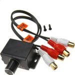 WINOMO Remote Amplifier Level Bass Audio Volume Control Knob with 2 RCA Connector