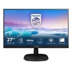 Philips 273V7QJAB - 27 Inch FHD Monitor, 75Hz, 4ms, IPS, Speakers, Smart Image, Narrow Border, LowBlue Mode (1920 x 1080, 250 cd/m², HDMI/VGA/DVI