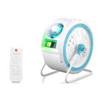 Karriter Star Projector, LED Galaxy Projector Light Built-in Bluetooth Music Player Night Light Projector, Can Be Hung(White)