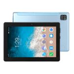 Aeun 8 Inch Tablet, 5.0 Tablet UK Plug 100‑240V 128GB Expandable Support WIFI Fast Charging for School (Blue)