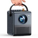 Mini Projector Portable, Emotn H1 Projecteur WiFi Bluetooth Supporte 1080P Full HD，Projecteur 4K Compatible with Android iOS Phone/TV Stick, Outd