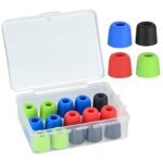 8 Pairs/16 Pcs Memory Foam Earbud Tips, Replacement Earbuds, Earphone Tips, Earbuds Noise Isolation Cover for Earphones. 4 Colors, Size 4.5-5.5 m