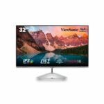 ViewSonic VX3276-MHD-3 32-inch IPS 1080p HD Monitor, with HDMI, DisplayPort, VGA, for Work and Entertainment at Home