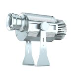 FDYD 25W LED GOBO Projector Custom Logo Outdoor Waterproof Manual Zoom&Focus Rotating Glass Gobos Or Business Activities Advertising,Silver,25W