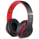 Prtukyt Bluetooth Headphones Over Ear, 6 EQ Modes Wireless Headphones Over Ear,40 Hours Playtime HiFi Stereo Headset with Mic,Soft Ear Pads, TF/F