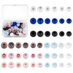 48 Pcs Silicone Earbuds Replacement Tips, Earphone Ear Buds Tips, Earphone Eartips Replacement, Earphone Tips Earbud Noise Isolation Cover Caps S